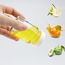 Bouteilles de jus en verre avec capuchon - 8 paquets 3,5 oz petits pots clairs r&eacute;utilisables avec couvercles pour le stockage de boissons 2