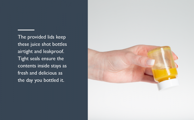 Bouteilles de jus en verre avec capuchon - 8 paquets 3,5 oz petits pots clairs r&eacute;utilisables avec couvercles pour le stockage de boissons 10