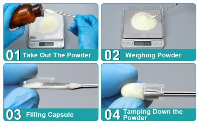 Des kits de remplissage de capsules de pilules vides, des fournitures pour la maison et le laboratoire - spatule &agrave; micro cuill&egrave;re, plateau de remplissage de cuill&egrave;re de laboratoire, poudre d'herbes 3