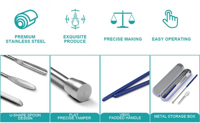 Des kits de remplissage de capsules de pilules vides, des fournitures pour la maison et le laboratoire - spatule &agrave; micro cuill&egrave;re, plateau de remplissage de cuill&egrave;re de laboratoire, poudre d'herbes 4