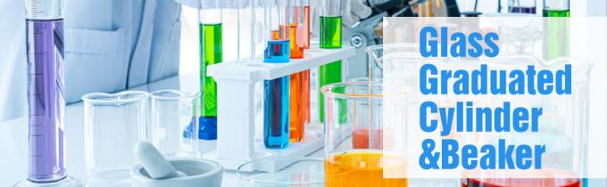 Ensemble de bouteilles en verre gradué 10 ml 25 ml 50 ml 100 ml, ensemble de biches en verre épais 50 ml 100 ml 250 ml avec 2 gouttières 0