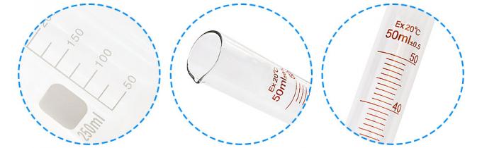 Ensemble de bouteilles en verre gradué 10 ml 25 ml 50 ml 100 ml, ensemble de biches en verre épais 50 ml 100 ml 250 ml avec 2 gouttières 2