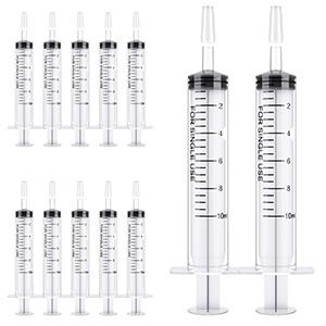 Seringues 10 ml 100 paquets Petite seringue en plastique avec bouchon de pointe, Seringuette de mesure, Seringuette orale Laboratoires scientifiques, Nourrissage 1