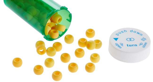 250 flacons de comprimés vides avec capuchon, flacons de médicaments en plastique de 13 drams pour médicaments sur ordonnance, compléments alimentaires 5