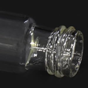 Tubes d'essai sérologiques en verre borosilicate avec capuchon à vis de baquelet noir, revêtements en silicium, vol.30ml 20x150mm 3