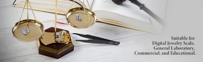 1g 2g 5g 10g 20g Gramm Set pour l'équilibre de l'échelle numérique et une pièce de poids d'étalonnage pinceau, argent 3