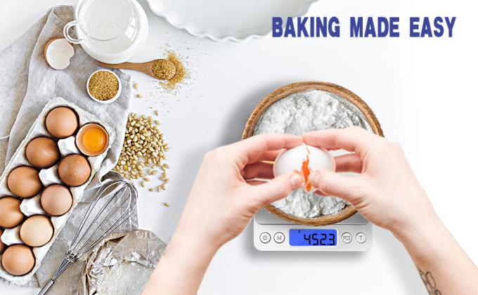 &Eacute;chelle num&eacute;rique de cuisine 3000g/ 0.1g, &eacute;chelle de poche 6 modes de mesure, LCD, Tare, &eacute;chelle num&eacute;rique grammes et onces 3