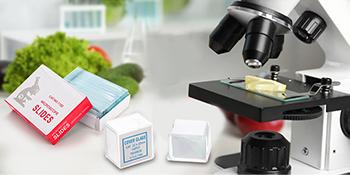 Slides et couvertures pour microscope, diapositives en verre vierge pour microscope - 300 diapositives, 300 couvertures, pour microscopie 2