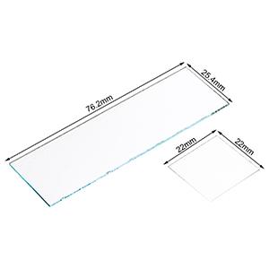 Slides et couvertures pour microscope, diapositives en verre vierge pour microscope - 300 diapositives, 300 couvertures, pour microscopie 3