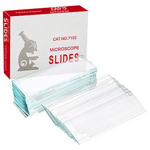 Slides et couvertures pour microscope, diapositives en verre vierge pour microscope - 300 diapositives, 300 couvertures, pour microscopie 4