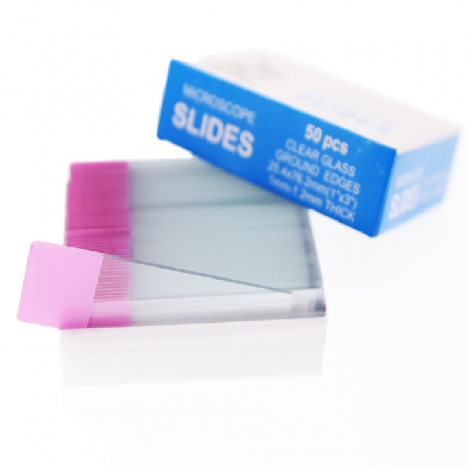 Slide de verre pour microscope vide pour expérience en biologie Slides de fin de microscope congelés préparés 7105 7109 2