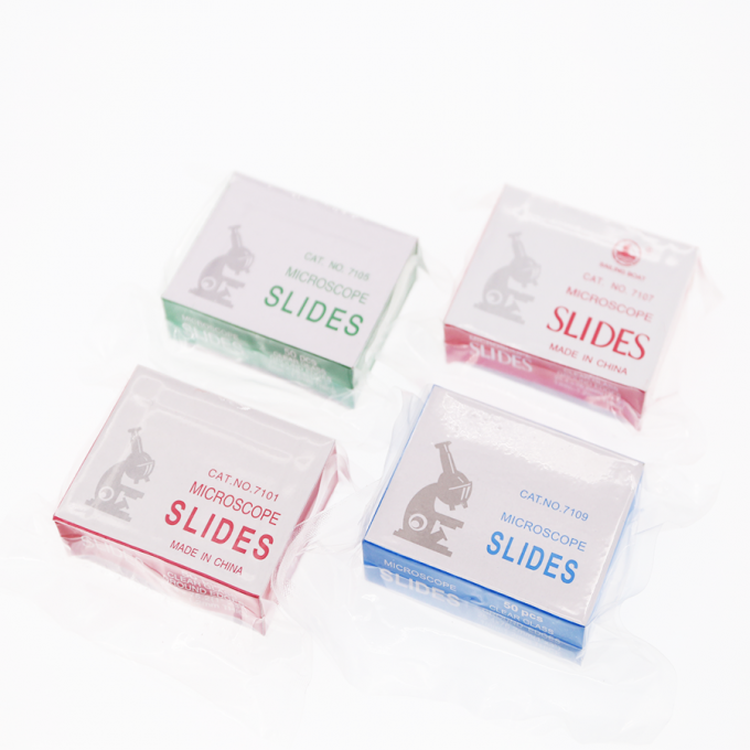 Slide de verre pour microscope vide pour expérience en biologie Slides de fin de microscope congelés préparés 7105 7109 1