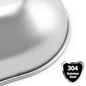 8 pouces plateau de rein en acier inoxydable, bassin d'émésis en forme de rein, instruments de laboratoire dentaire plateaux chirurgicaux, rein métallique 0