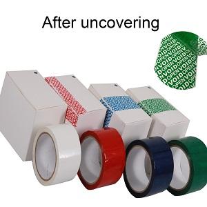 Tape de sécurité rouge numérotée en série (48 mm X 50 m X 2 mil, 100% de transfert total, ultra-épais  Void ) 2