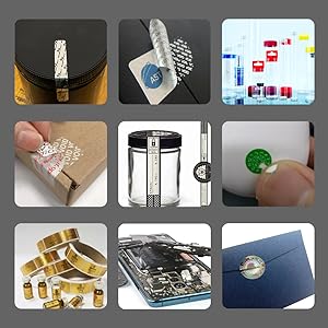 Étiquettes/autocollants holographiques authentiques Transfert d'argent contrefaçon preuve de sécurité Garantie non valide Sceaux/autocollants haute sécurité 5