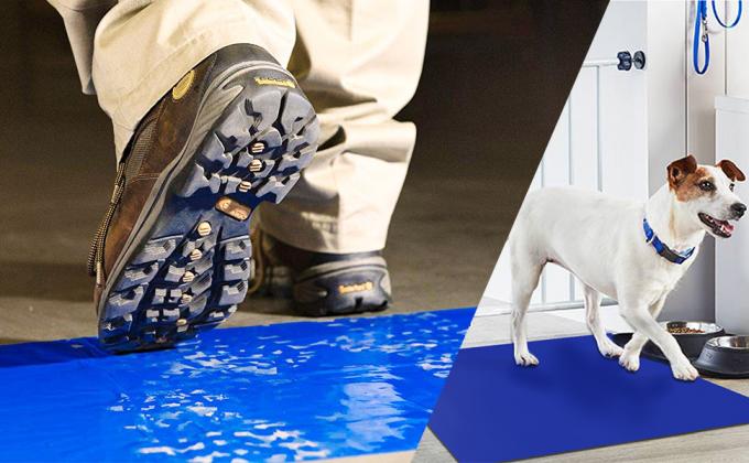 Tapis adh&eacute;sifs pour les salles blanches, tapis adh&eacute;sifs pour la construction 9