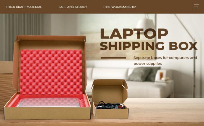 16.7 x 13 x 2,5 pouces boîte d'expédition portable boîte de messagerie sécurisée Kraft boîtes aux lettres pour l'emballage portable en mouvement avec chargeur 0