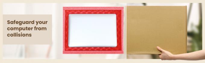 16.7 x 13 x 2,5 pouces boîte d'expédition portable boîte de messagerie sécurisée Kraft boîtes aux lettres pour l'emballage portable en mouvement avec chargeur 1