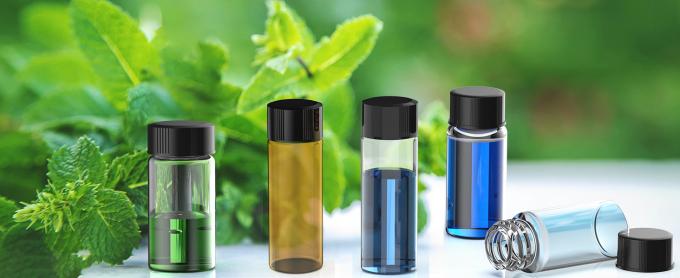 Emballage de 100 flacons en verre avec capuchon à vis phénolique noir (4 ml, transparent) Flacons en verre ambré en forme de gouttière 4