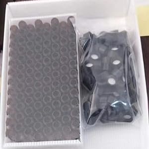 Emballage de 100 flacons en verre avec capuchon à vis phénolique noir (4 ml, transparent) Flacons en verre ambré en forme de gouttière 13