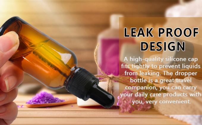 Bouteilles à goutte à goutte 5 PCS Bouteille à goutte à goutte Amber avec entonnoirs et pipettes de transfert, Bouteilles de teinture en verre avec goutte à goutte 10 ml 2