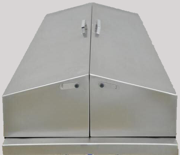 Chariot funéraire en acier inoxydable de haute qualité avec couvercle pour équipement funéraire 1