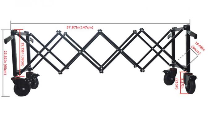 Camion funéraire en acier au carbone Camion d'église Camion coffre-fort Chariot portable Fourniture mortuaire portable cercueil 2