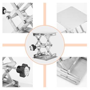 Table de levage en acier inoxydable contrôle manuel de laboratoire utilisation table de levage jack bureau ascenseur ciseaux de laboratoire 1