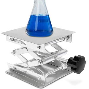 Table de levage en acier inoxydable contrôle manuel de laboratoire utilisation table de levage jack bureau ascenseur ciseaux de laboratoire 2