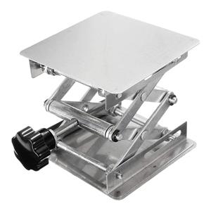 Table de levage en acier inoxydable contrôle manuel de laboratoire utilisation table de levage jack bureau ascenseur ciseaux de laboratoire 5