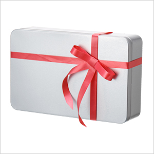 8.5 par 5,3 par 1,9 pouces argent rectangulaire boîte d'étain vide conteneurs, cadeau, bijoux et stockage kit d'étain, organisateur à domicile 3