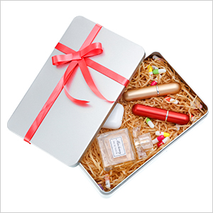 8.5 par 5,3 par 1,9 pouces argent rectangulaire boîte d'étain vide conteneurs, cadeau, bijoux et stockage kit d'étain, organisateur à domicile 4