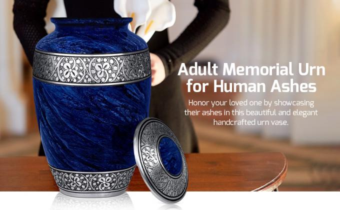 Urne pour cendres humaines Cremation fun&eacute;raire comm&eacute;morative pour adultes Urnes fun&eacute;raires de grande taille (urne de cr&eacute;mation pour adultes) 0