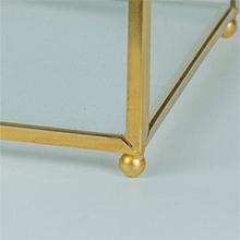 Bo&icirc;te de cartes de mariage en verre avec fente, bo&icirc;te de cartes transparente Bo&icirc;te de stockage de cartes-cadeaux en laiton or Parfaite pour les r&eacute;ceptions de mariage 8