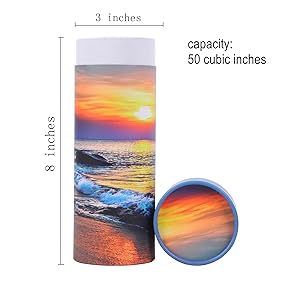 fournitures funéraires carton coffre biodégradable pour animaux coffre-citerne poubelle de dispersion tube de papier incinération cendres d'animaux de compagnie urne de dispersion 8