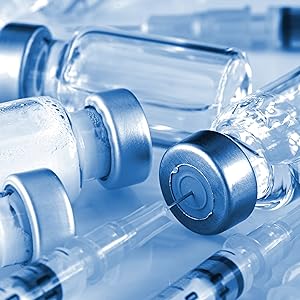 Flacons en verre stériles de 5 ml, 10 paquets Flacon vide stérile avec port d'injection auto-réparateur et capuchon à capuche, paquet stérile 3