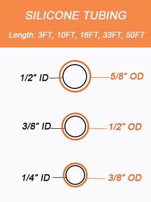 Tubes en silicone clair, 10ft 3/8" ID X 1/2"OD Tubes en silicone pur de qualité alimentaire à haute température pour la vinification à domicile 4