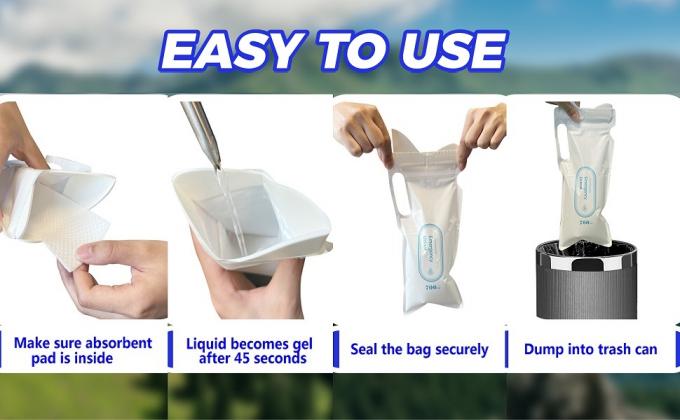 Sacs d'urine 700 ml Sacs d'urine pour les hommes Sacs d'urine pour les femmes Sacs d'urine pour les hommes 0