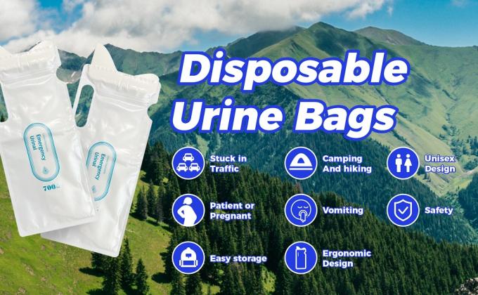 Sacs d'urine 700 ml Sacs d'urine pour les hommes Sacs d'urine pour les femmes Sacs d'urine pour les hommes 2