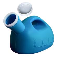 Urinals pour hommes Urinals portables pour hommes avec couvercle 2000 ml/66 oz Grandes tasses d'urine pour l'incontinence hospitalière 3