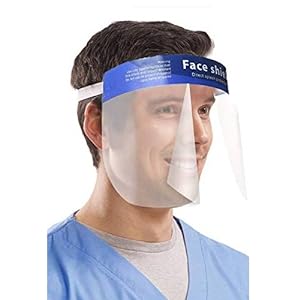 Boucliers faciaux réutilisables avec boucliers oculaires recyclés après désinfection 2