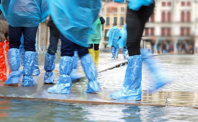 Couverture des bottes et des chaussures 19 pouces de hauteur extra grande durable r&eacute;sistant &agrave; l'eau / d&eacute;chirure couverture de chaussure longue claire imperm&eacute;able &agrave; l'eau antid&eacute;rapant 3