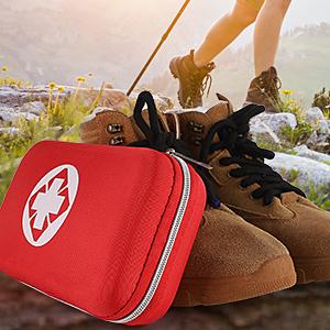 fournitures médicales d'urgence de traumatisme boîte imperméable rouge emballée, parfait pour la voiture 1