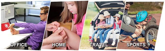 fournitures médicales d'urgence de traumatisme boîte imperméable rouge emballée, parfait pour la voiture 6