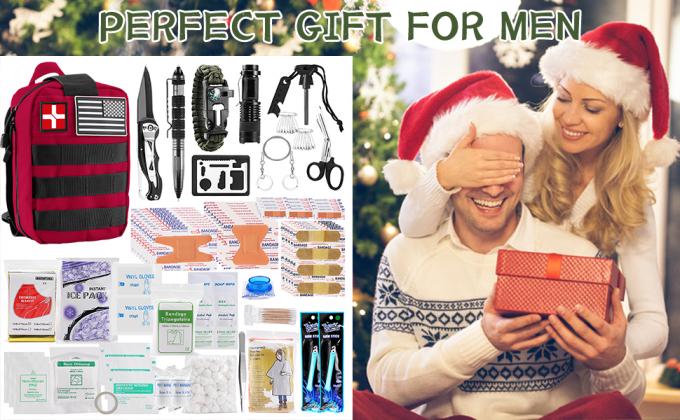 Kit de premiers soins de survie, sacoche médicale Molle équipement de survie d'urgence en plein air et équipement pour la randonnée Camping Hunt 4