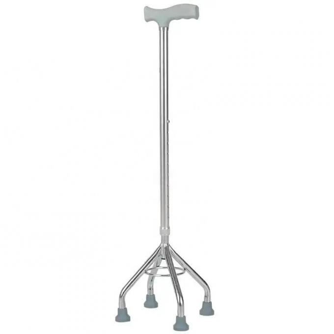 Marcheur et rouleur marcheur à crutche Mobilité alliage d'aluminium acier inoxydable béquille pour personnes âgées bâton de marche réglable 2