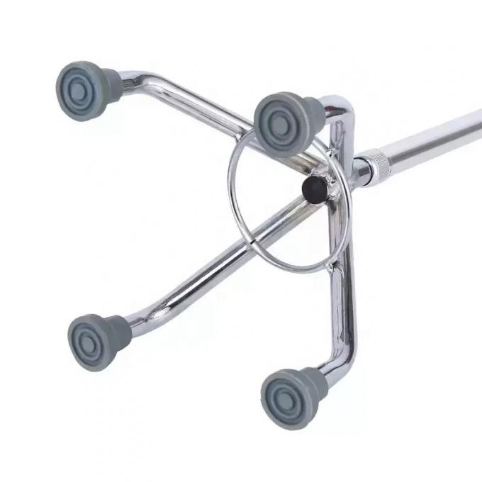 Marcheur et rouleur marcheur à crutche Mobilité alliage d'aluminium acier inoxydable béquille pour personnes âgées bâton de marche réglable 4