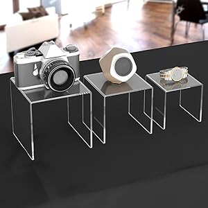 2 ensembles, 3 niveaux de vitrines pour Amiibo Funko Pop Figures, dessert, bijoux 5