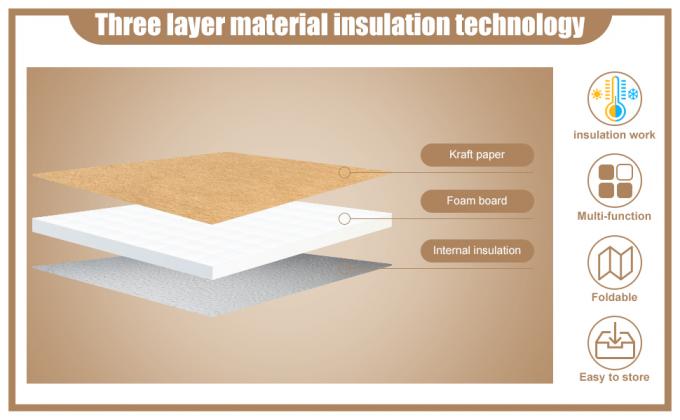 SAC FRAIS CONGELABLE, SAC DE PAPIER ALUMINIUM D'ISOLATION, SAC D'EMBALLAGE PLUS FRAIS THERMO THERMIQUE, COURANT ASCENDANT MÉDICAL 4