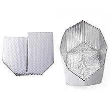 Boîtiers isolés par feuille pour boîtes de 8x8x8 Boîtes de taille-emballage à double face en feuille métallisée isolée Boîtes d'expédition isolées 1